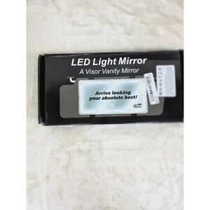LED Light Mirror‎ Car Sun Visor Vanity Mirror Touch Control 1000 Lumens USB